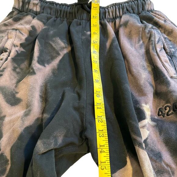 424 x Armes Black Tie Dye Sweatpants Medium - Picture 6 of 10